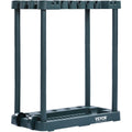 VEVOR 10-slot garden tool organizer rack with wheels