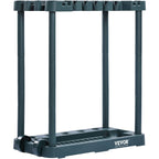 VEVOR 10-slot garden tool organizer rack with wheels