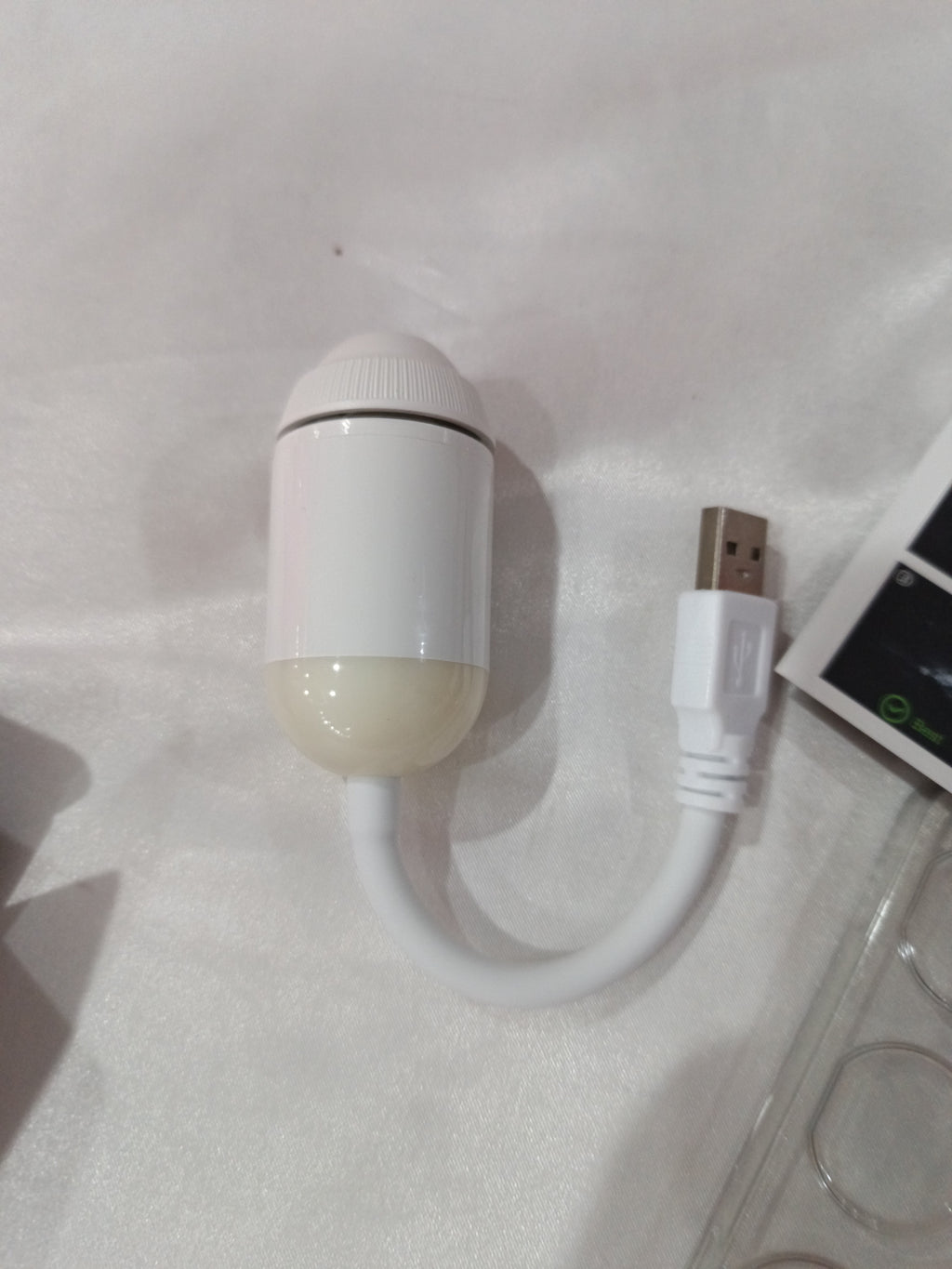 White ambient star projector lamp product photo