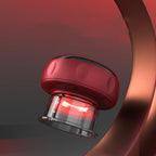 Electric vacuum cupping massager with heat and red light