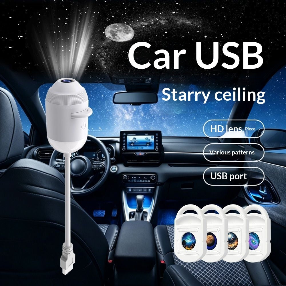 White starry sky projector lamp for ambient room lighting