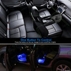 4-piece blue car interior LED atmosphere light kit