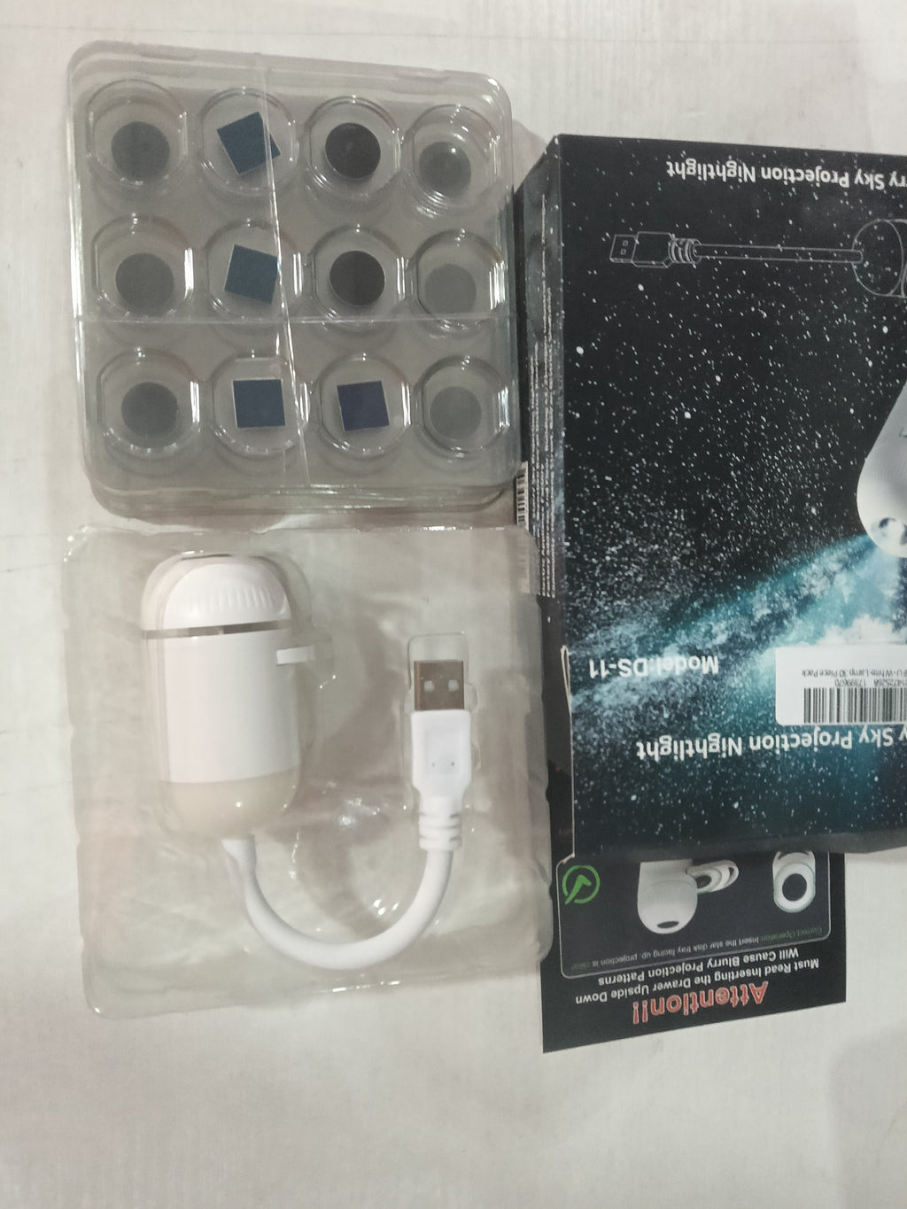 Planet-style projector lamp actual product view