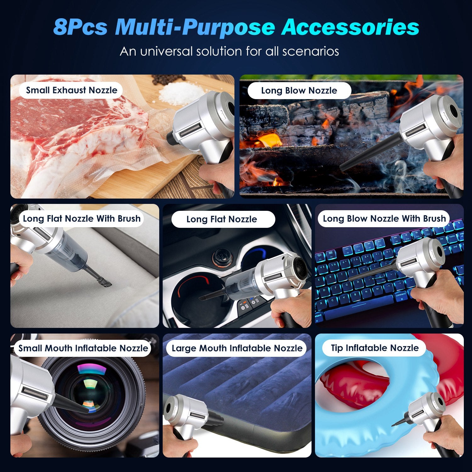Cordless 20000PA handheld car vacuum cleaner