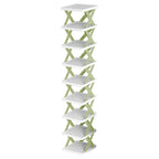9-tier narrow shoe rack for compact entryway storage
