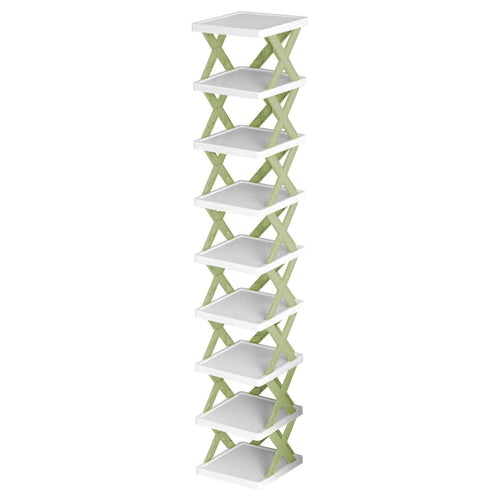 9-tier narrow shoe rack for compact entryway storage