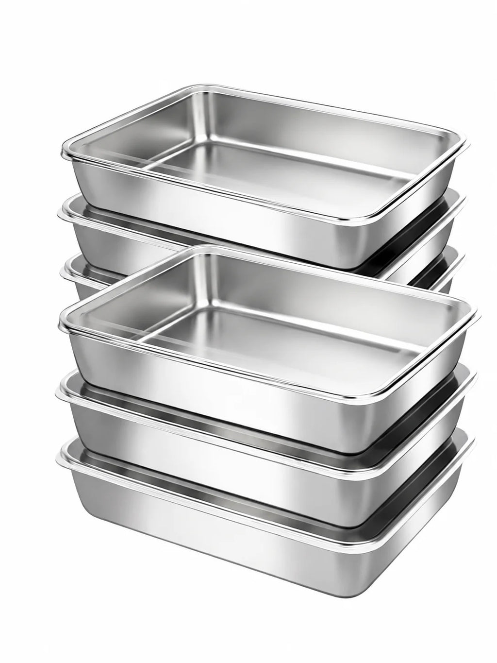 Stainless steel food container with the clear lid in place