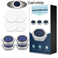 Solar deck step light for outdoor stairs, fences, railings, and pathways