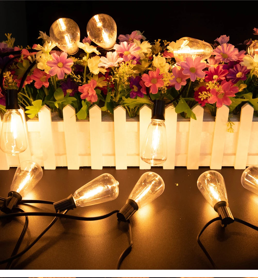 ST38 solar outdoor string lights
