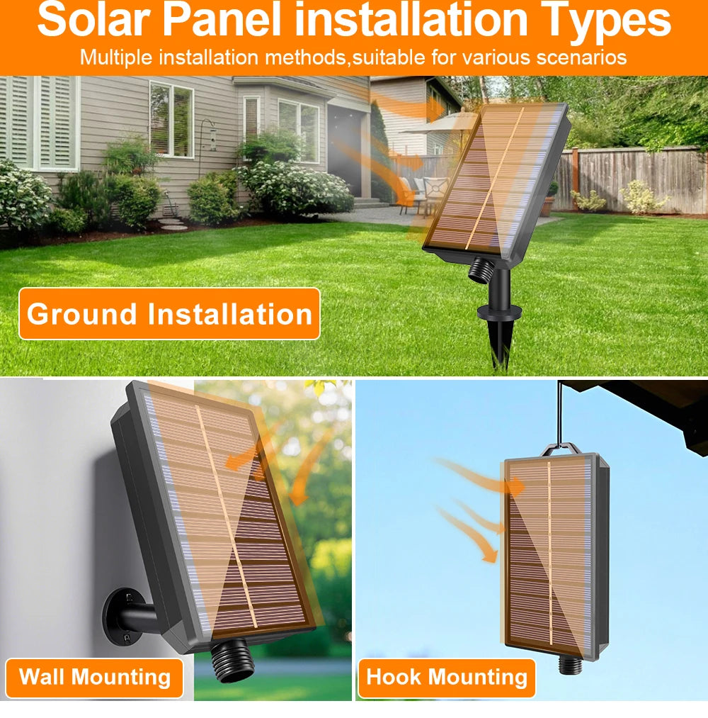 Solar G40 Outdoor String Lights with Remote Control