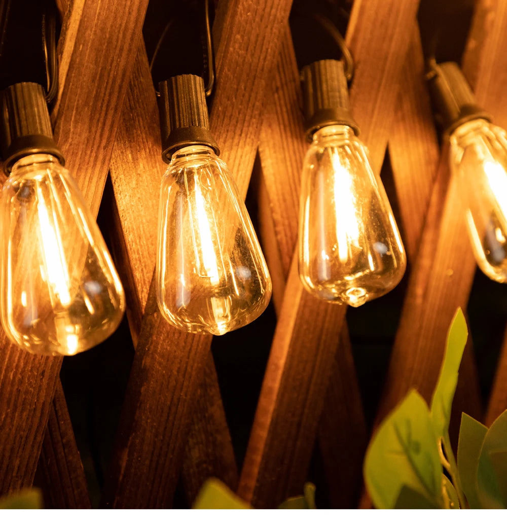 ST38 solar outdoor string lights
