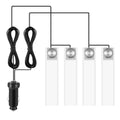 4-piece blue car interior LED atmosphere light kit