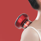 Electric vacuum cupping massager with heat and red light