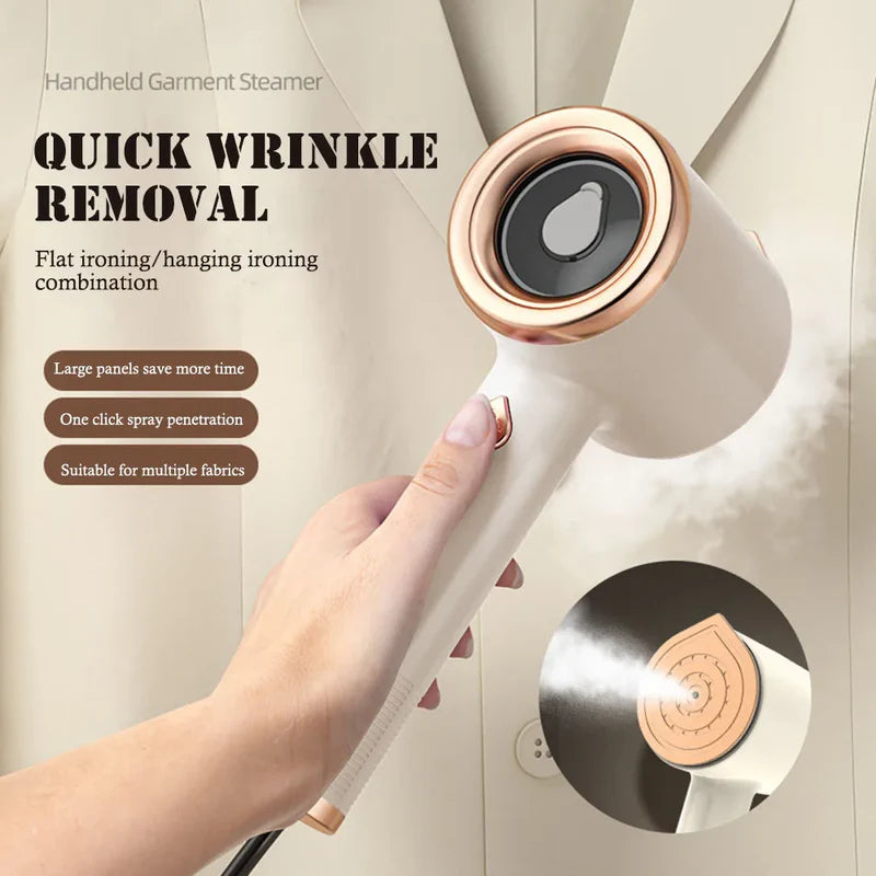 Travel steamer for clothes with portable handheld steam iron